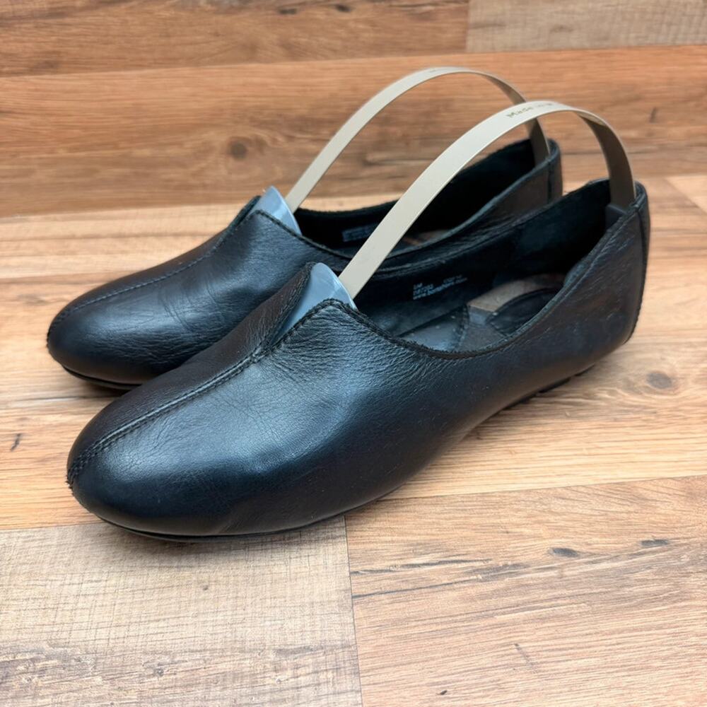 Born Tami black size US 8 leather ballet flat shoes